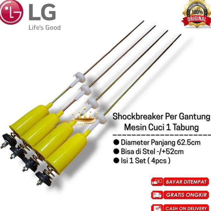 Set 4pcs LG Shockbreaker Suspensi Per Gantung Mesin Cuci 1 Tabung RESTOCK