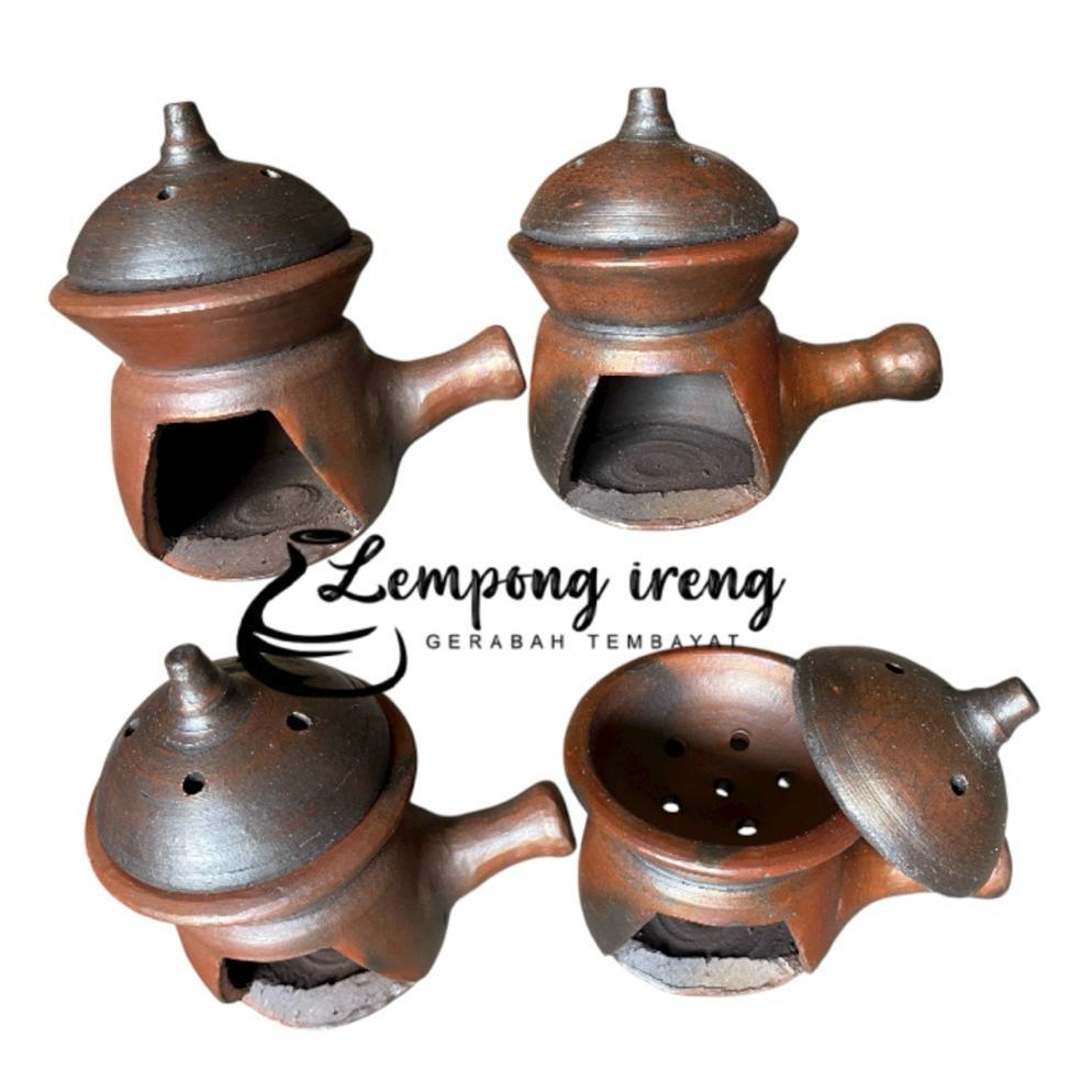 Anglo Tungku Aromaterapi Gerabah Bayat Dupa Ratus Kemenyan Tungkur Bakar Tradisional Asli Anglo Pega