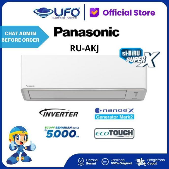 AC PANASONIC 1 PK DELUXE INVERTER NANOE-X CSRU9AKJ