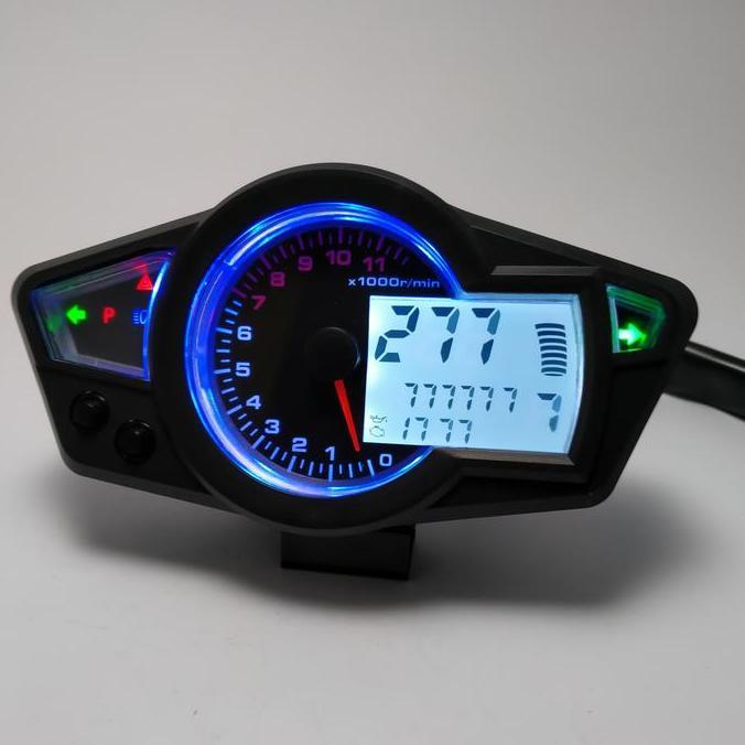 SPEEDO DIGITAL RX1N REP SPIDO KOSO RX1 N SPEEDOMETER CUSTOM CB JAPSTYLE SCRAMBLER LED UNIVERSAL ORIG