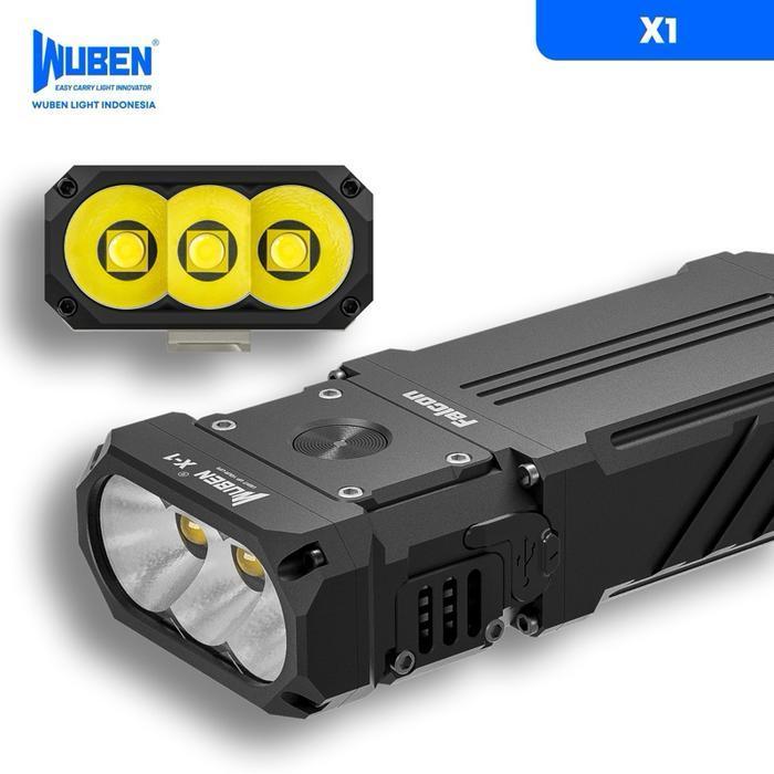 Wuben Lightok X1 Brightest LED Flashlight Senter - 12000 Lumens 303 Meters