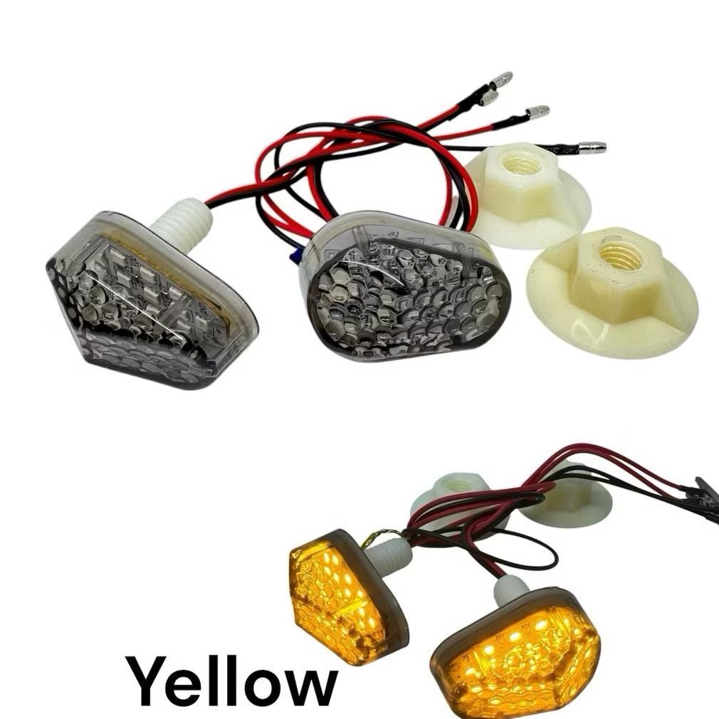 NEW DEALS TKTP Sein Tempel LED Lampu Sen Tempel Smoke Oval D90 R15-V2/V3,CBR NEW/OLD,NINJA RR/R,GSX1