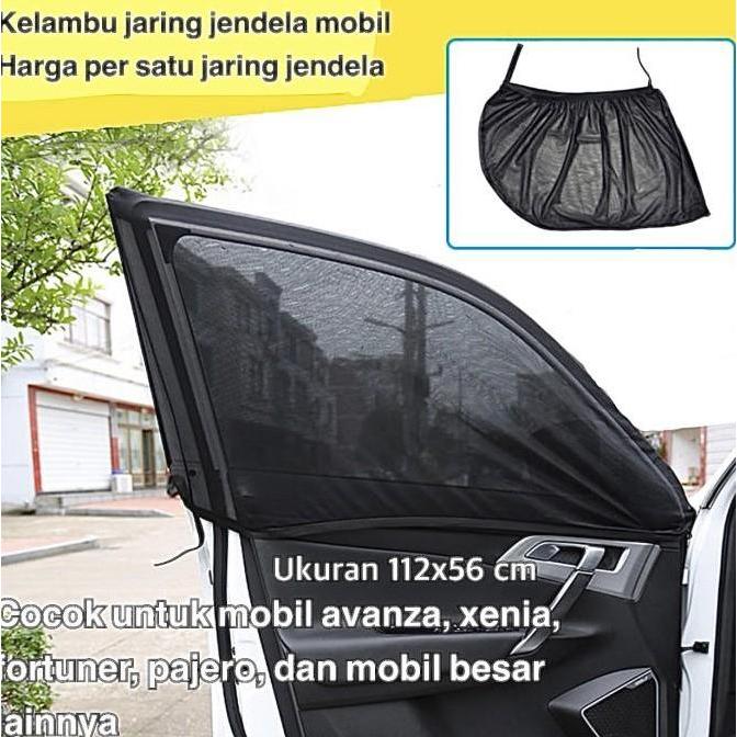 KELAMBU JARING TIRAI JENDELA MOBIL ANTI NYAMUK ANTI DEBU ANTI UV
