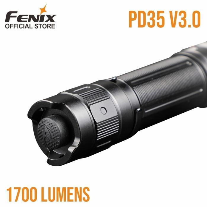 Fenix Senter Led PD35 V3.0 Tactical Flashlight Terang 1700 Lumens