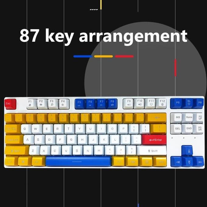 Set Keyboard Mouse Wired Anime Gundam Style Keyboard Mechanical