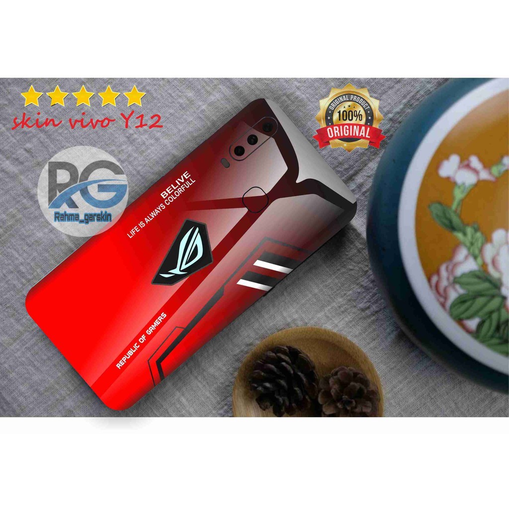 Promo 2Pcs Vivo Y12 Garskin Case Stiker Protector Free Custom COD