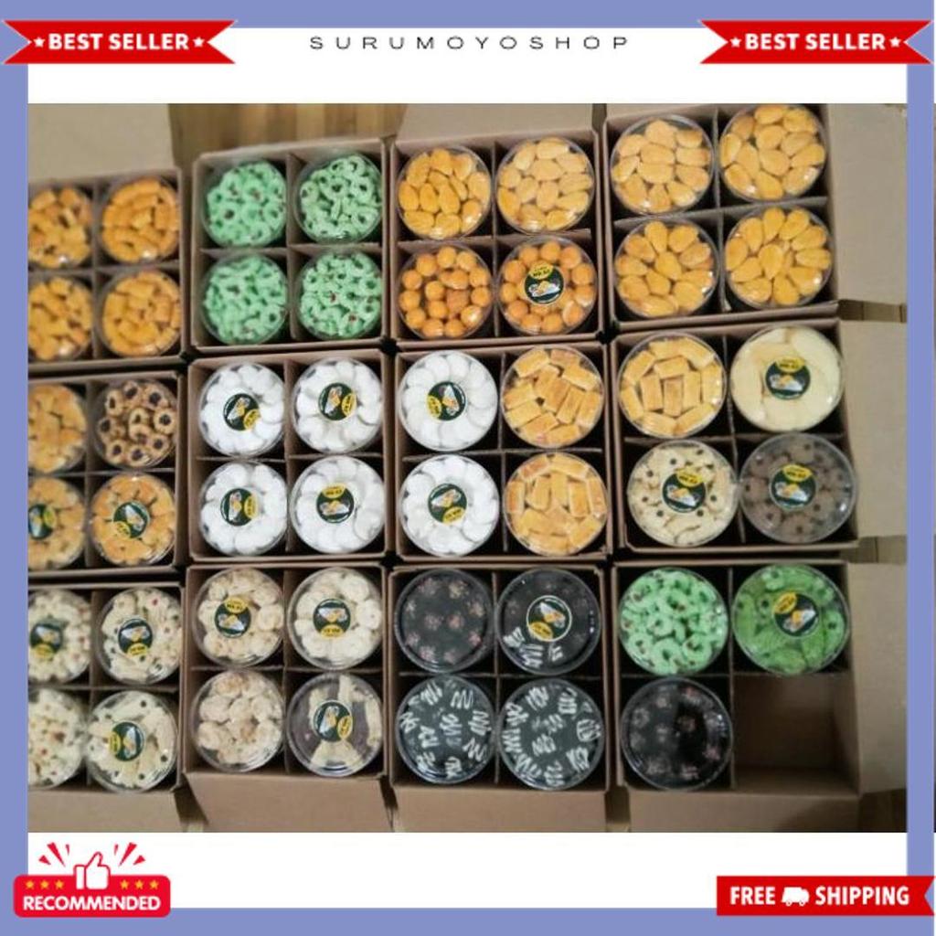 High Quality Putri Salju//Kue Kering Lebaran//Toples Mika /Toples Tabung