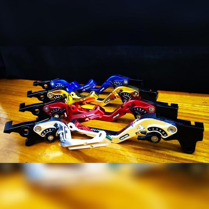 Handle Rem Lipat Handle Rem Lipat Full Silver Biru Cnc Variasi Satria Fu