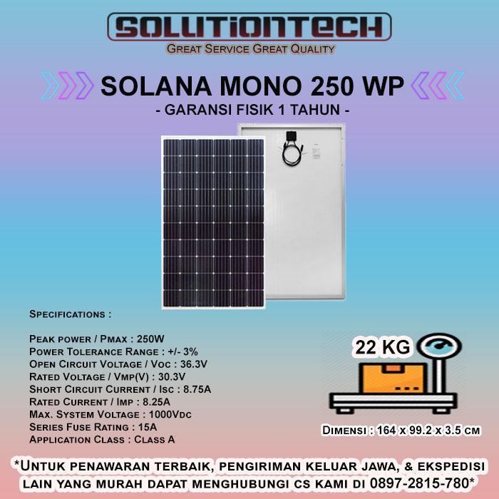 Solana Solar Panel Mono 250WP