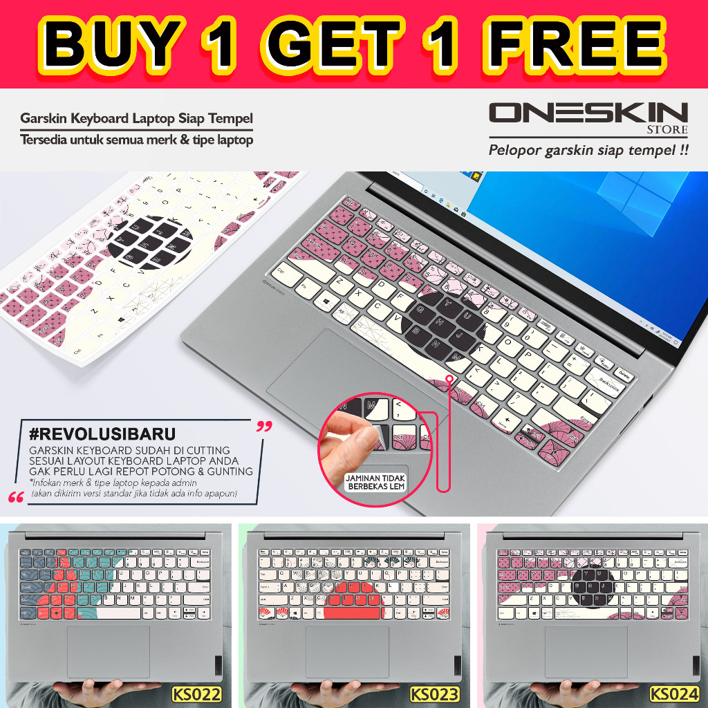 Promo 2Pcs Garskin Stiker Sticker Keyboard Laptop Asus Gambar Custom Katalog 24 Garskin Case Stiker 