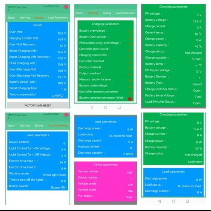 SCC MPPT 40A JNGE WiFi ready solar charge controller