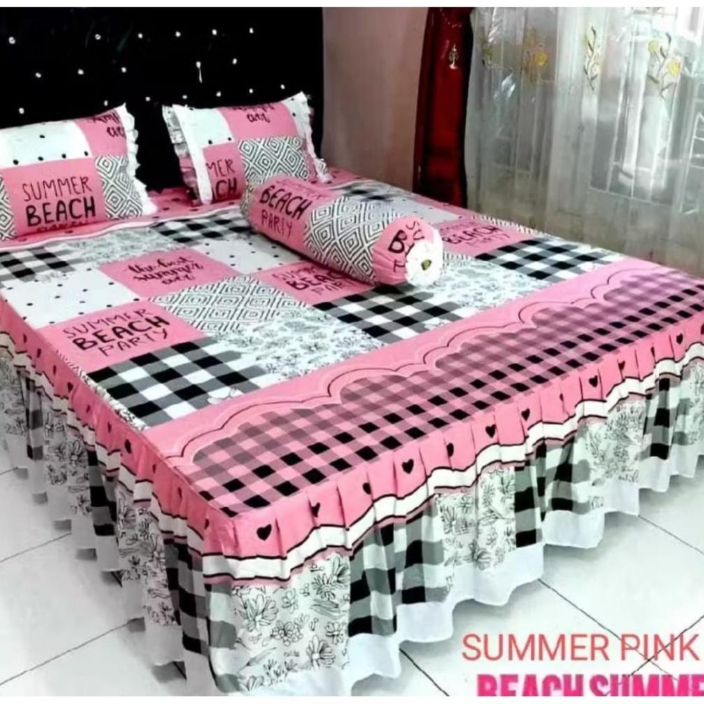 Terbaru Seprei Rumbai Sprei Rempel Mewah Seprai Ukuran 180X200 160X200 Bonus Sarung Bantal Dan Gulin
