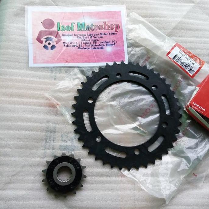 Gear Set Depan Belakang Cbr 250R - Sprocket Cbr 250Rr - Gir Depan Gir Belakang Cbr 250Rr Original
