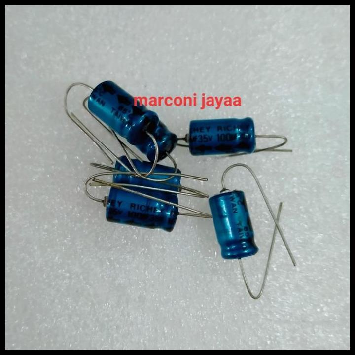 TERBARU KAPASITOR 100UF 35VOLT AXIAL 