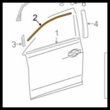 TERBARU MOULDING DEPAN ATAS KIRI 75754-48010 ORI LEXUS RX 270 350 450 