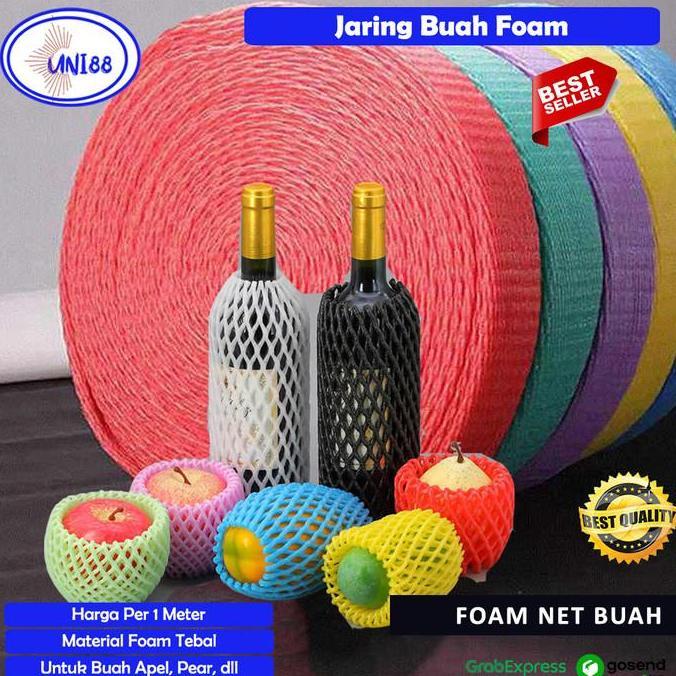 Jaring Foam Net Buah Busa Pembungkus Apel Jeruk Pear Pir Polynet Sayur