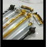 Batang Rel Gorden Dekorasi Jendela /Tiang Rel Gorden