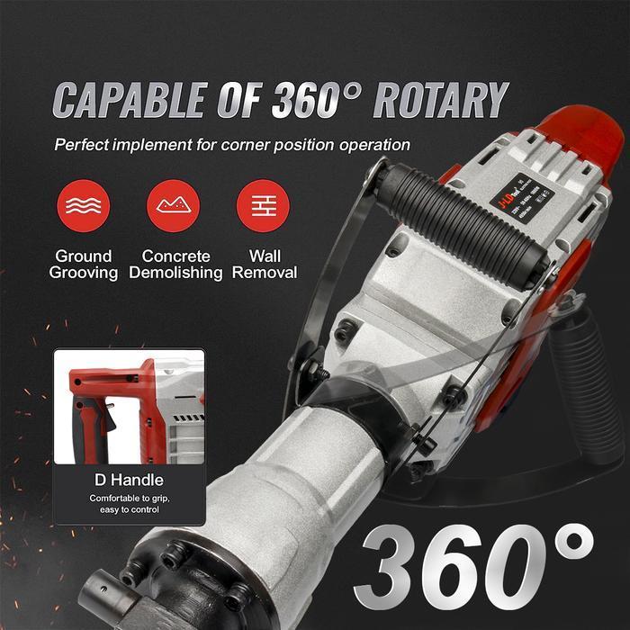JLD Mesin Jack Hammer Bobok Beton 1800W Demolition Hammer 100% Baru Asli Promo Gratis Pahat Pahat be