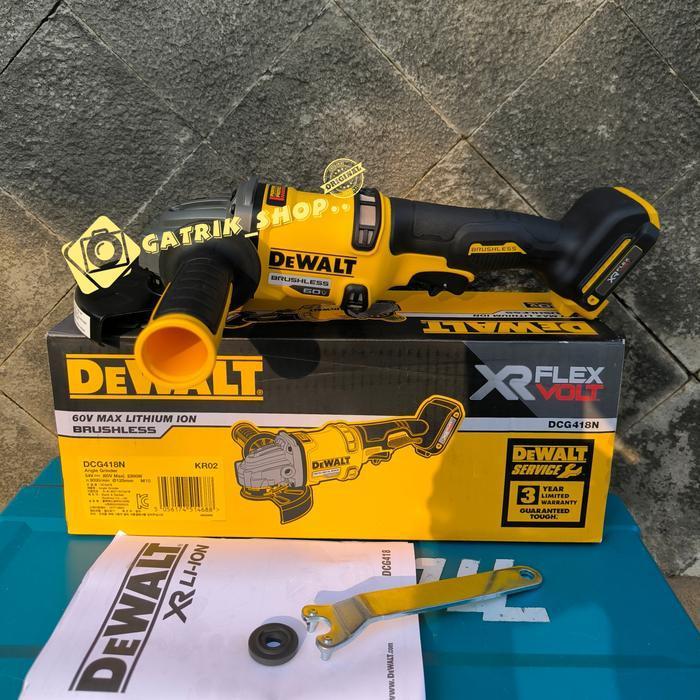 Gerinda Dewalt DCG418 60V Gerinda Baterai Dewalt Cordless Flexvolt 418