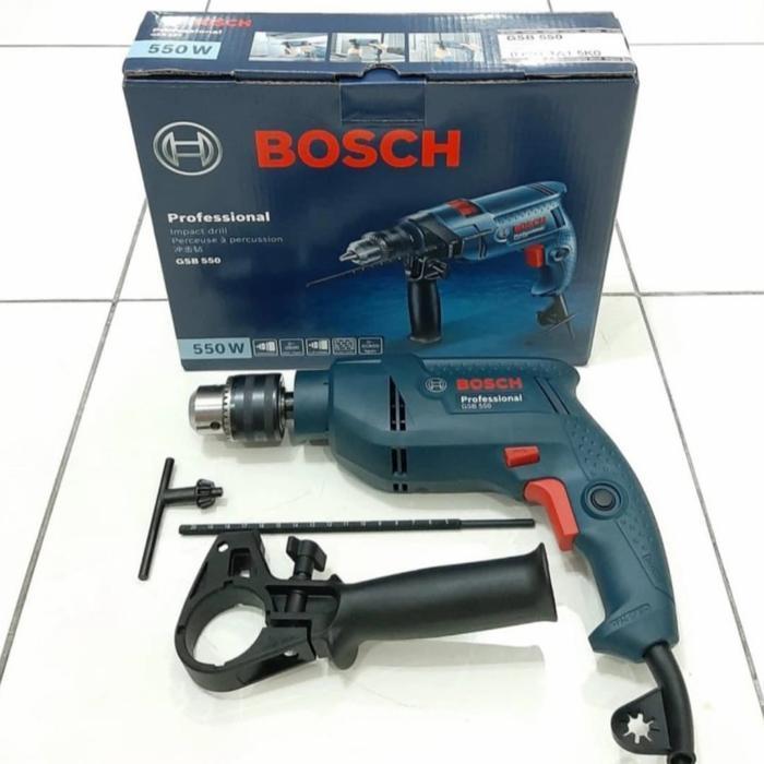 MESIN BOR LISTRIK / BOR TEMBOK 13MM BOSCH GSB 550 BOLAK BALIK