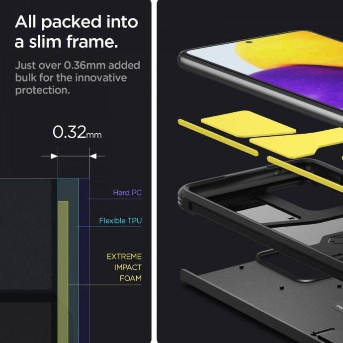 Case Samsung Galaxy A52 / A72 Spigen Tough Armor Stand Casing