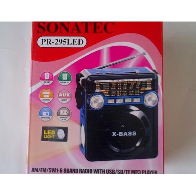 Radio SONATEC PR-295LED / PR295 support USB/SD+Senter