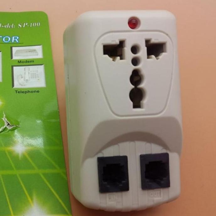RJ11 SURGE PROTECTOR STOP KONTAK KITANI / ANTI PETIR READY