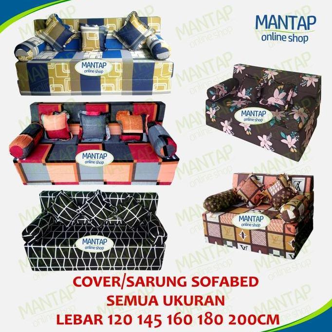 cover sofa bed inoac / sarung sofa bed sofabed 120 145 160 180 200cm