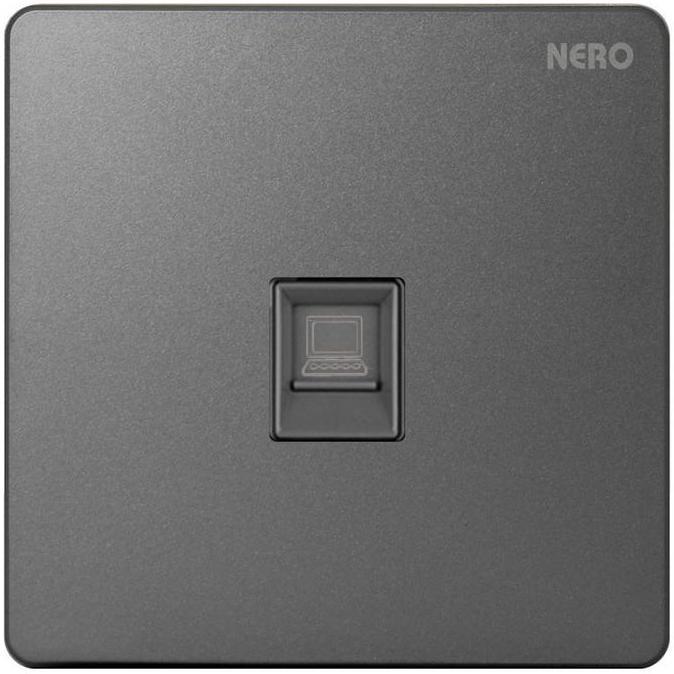 STOP KONTAK OUTLET DATA LAN CAT5 NERO CASA X2 X2PC-GR X2PCGR GREY ABU PROMO