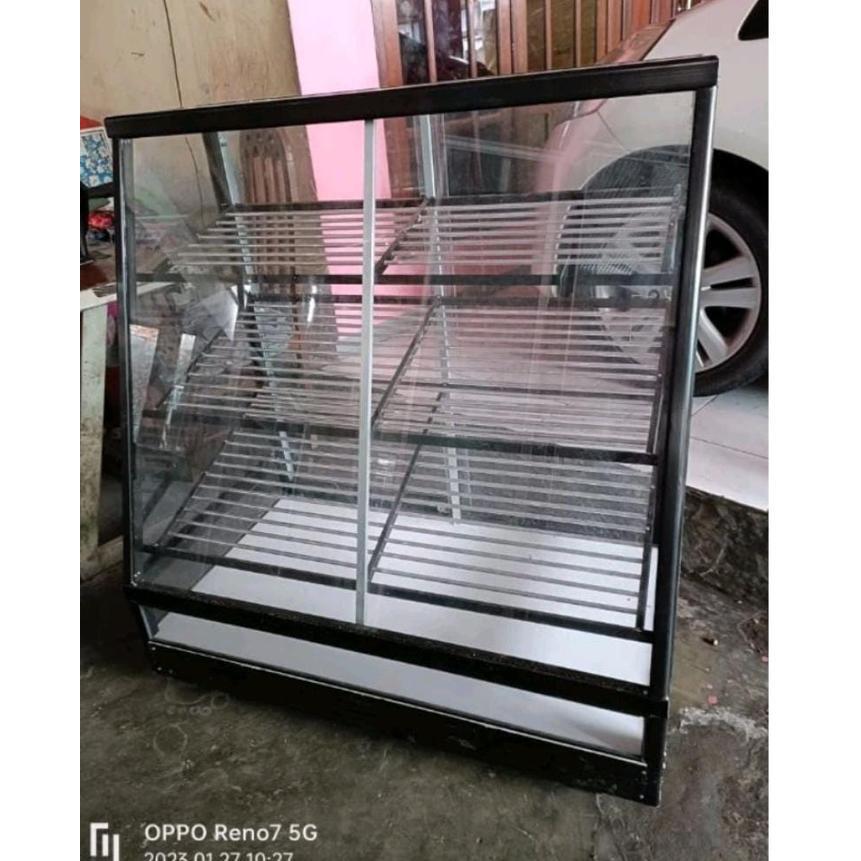 Etalase kue/etalase donat/etalase 1 meter/etalase terbaru/etalase murah/free ongkir max 35km dari to