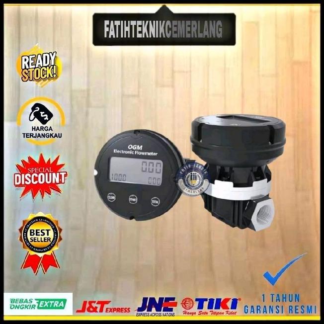 Flow Meter Solar 1 Inch Ogm Oval Gear Flowmeter 1Inch Flowmeter Bbm 1" - Ogm-25E Digital