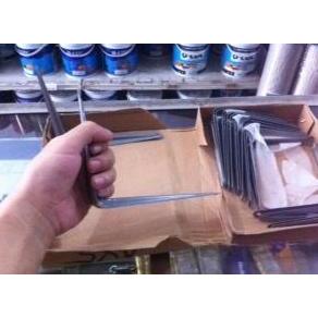 Siku Tembok Rak Besi Siku Siku Tembok 5 Inch X 6 Inch Sepasang Baru