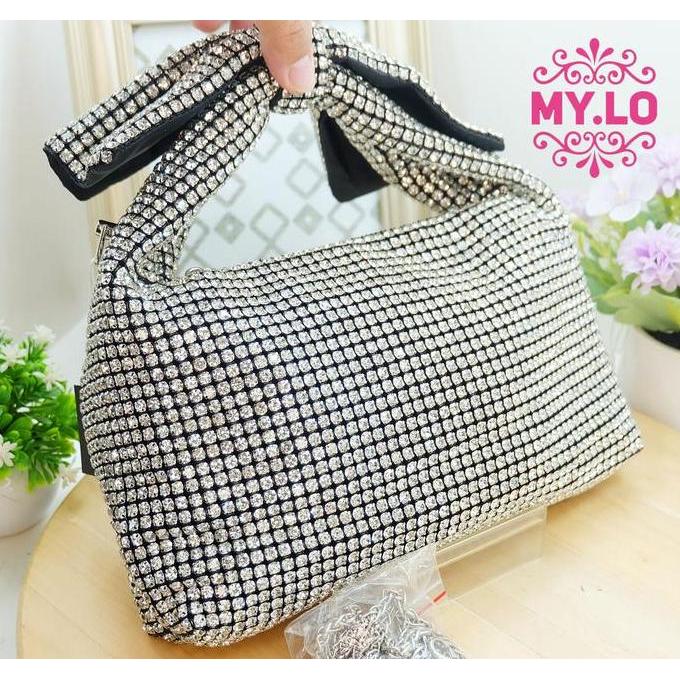 TERBARU - TAS PESTA WANITA CLUTCH KONDANGAN PEREMPUAN PARTY BAG WEDDING DOMPET PENGANTIN MEWAH ELEGA