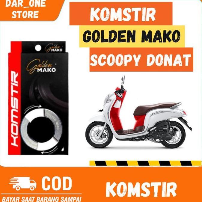 KOMSTIR GOLDEN MAKO HONDA SCOOPY DONAT ORIGINAL BEST SELLER