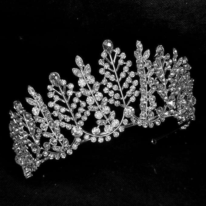 MAHKOTA JASMINE - MAHKOTA KRISTAL TINGGI - MAHKOTA WEDDING MEWAH