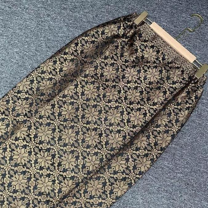 Rok Songket Span/Rok Songket Span Kancing/Rok Songket Span Jadi/Bawahan Kebaya Wanita/Pakai Karet Sa