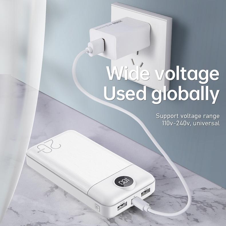 Big Promo (Hot)Kivee Powerbank 20000Mah Fast Charging Kv-Pt126 Black Max Real Capacity Tipis Portabe