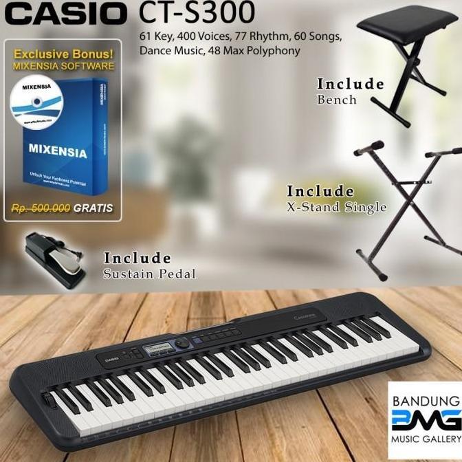 TERBARU CASIO CT S300 KEYBOARD / CTS300 / CTS 300 GARANSI RESMI