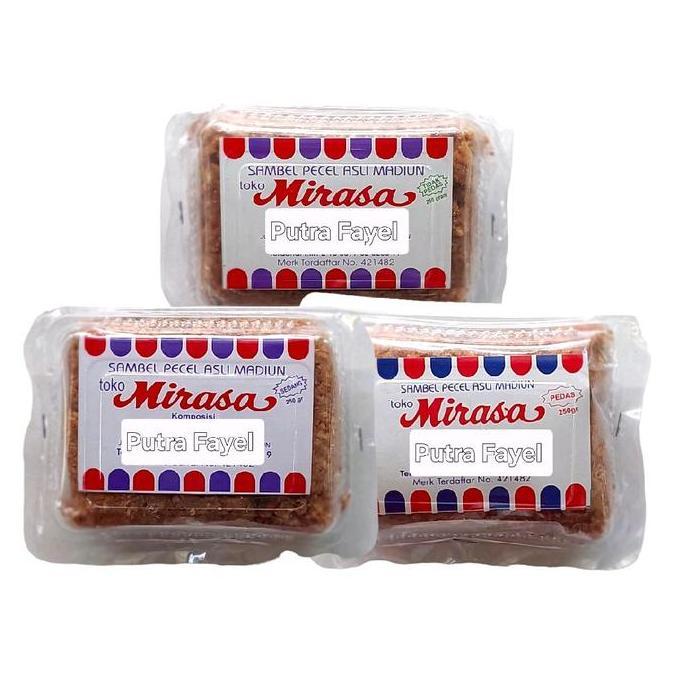 STOK TERBATAS SAMBEL BUMBU PECEL MIRASA MADIUN 250GRAM