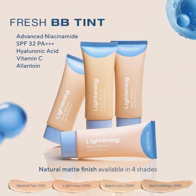 HARGA TERBAIK - BB CREAM WARDAH BIRU 30ML / BB CREAM WARDAH LIGHTENING