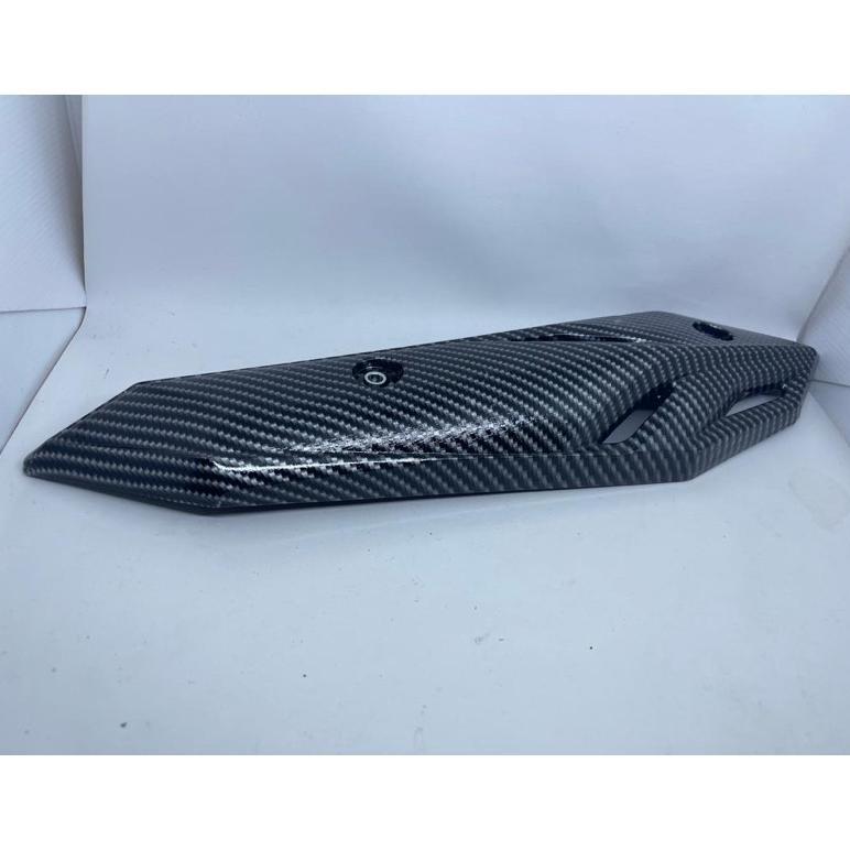 COVER KNALPOT NEW HONDA BEAT 2020-2021 KARBON TUTUP KNALPOT BEAT CARBON TEBAL DAN MENGKILAP