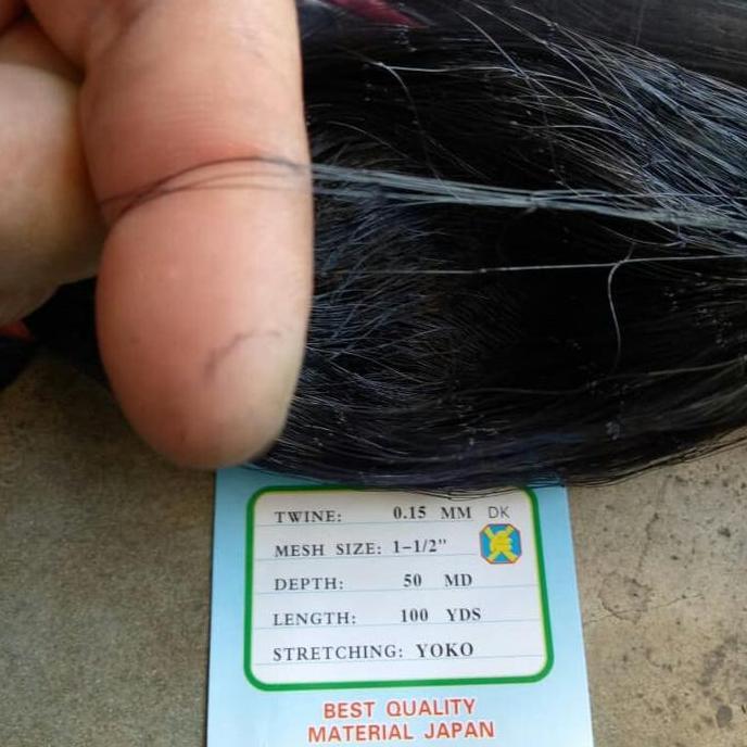 CUCI GUDANG - jaring burung hitam tinggi 1.8 meter panjang 100 meter.