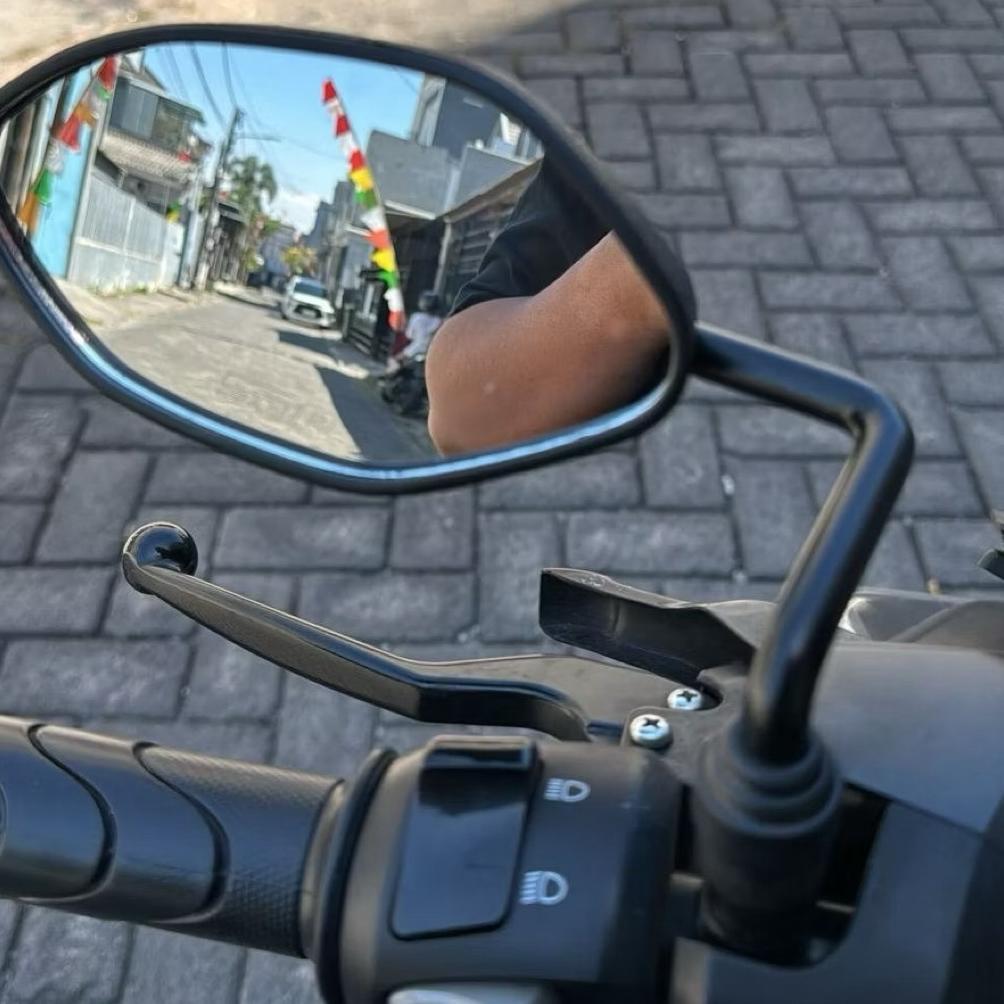 Sepasang Spion BEAT X1 - Kaca Spion Assy Beat Tangkai Model  X1 Thailand Universal Honda Vario Beat 