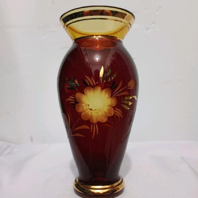 vas kristal pajangan Bohemia c81