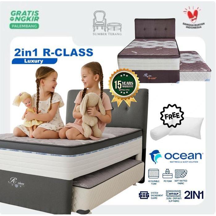 Springbed Bed Sorong Anak Ocean Vitto Kasur 2 in 1 Classic 120 x 200 Sorong Ocean 2in1 R Class Luxur