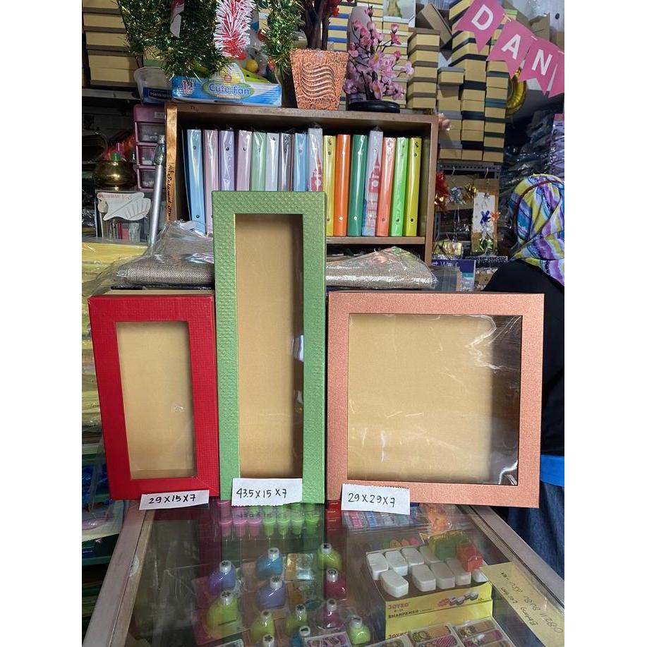 TERLARIS BOX MIKA 43,5 X 15 X 7,5 CM , KOTAK KUE KERING, HARDBOX, HAMPERS, GIFT