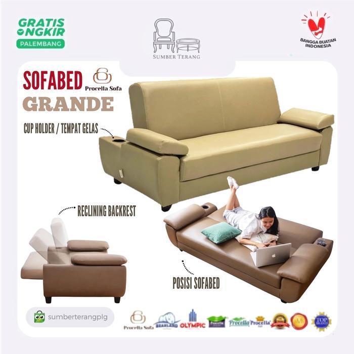 Sofabed Procella Grande Sofa Bed Minimalis Kursi Tamu Relax Sofa Lipat