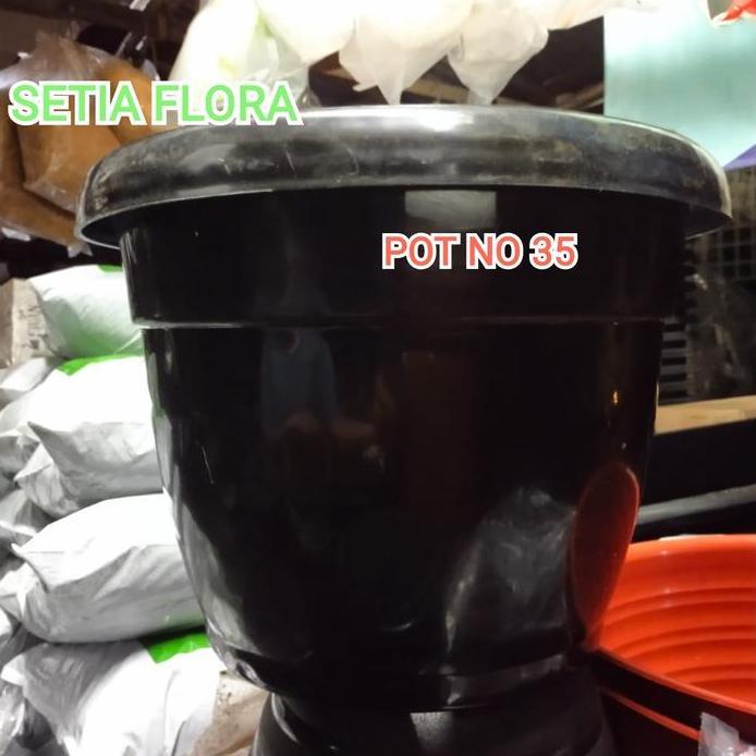 Pot Hitam 35cm/Kuping