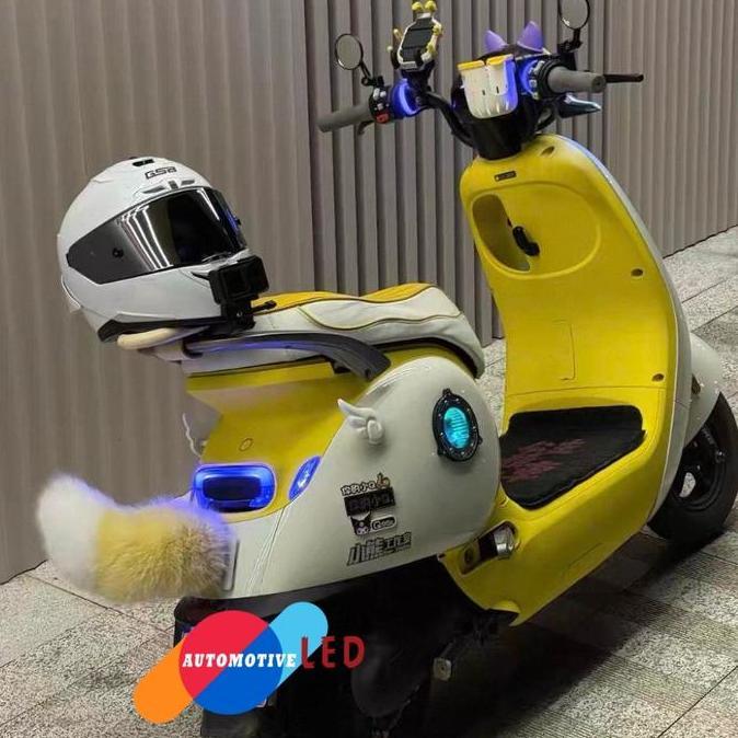 VASRUFK EKOR RUBAH GOYANG ELEKTRIK UNTUK VARIASI MOTOR EKOR KUCING COSPLAY TAIL MOTOR UNIK