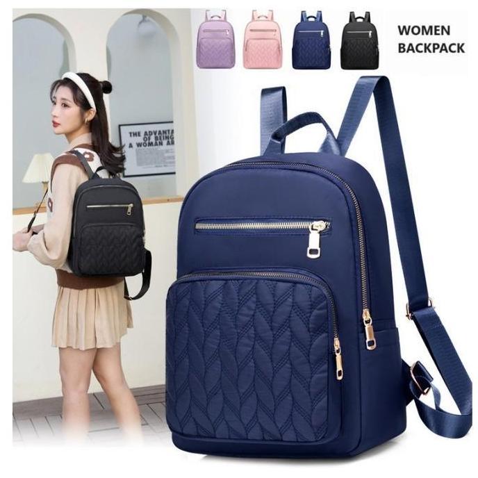BP76 Tas Ransel Wanita Korea Style Nami Fashion Women Nylon Backpack